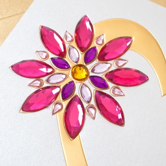 ⚡️5/$30⚡️Papyrus gem flower for aunt, MD card - Picture 3 of 7